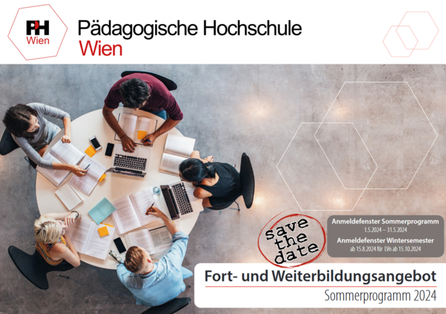Coverbild Fort- und Weiterbildungsangebot der PH Wien für Sommersemester 2024